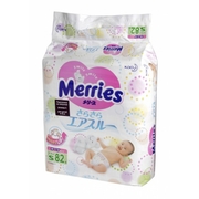 японские подгузники Merries размер S 82 шт